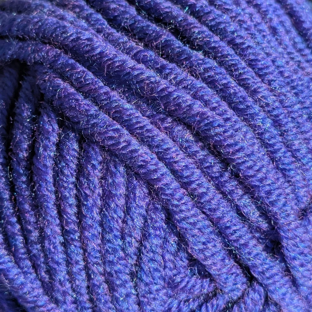 Lion Brand Woolspun Yarn in Orchid ,Purple Blue Blend, 4 New Vintage Skiens - Picture 10 of 10